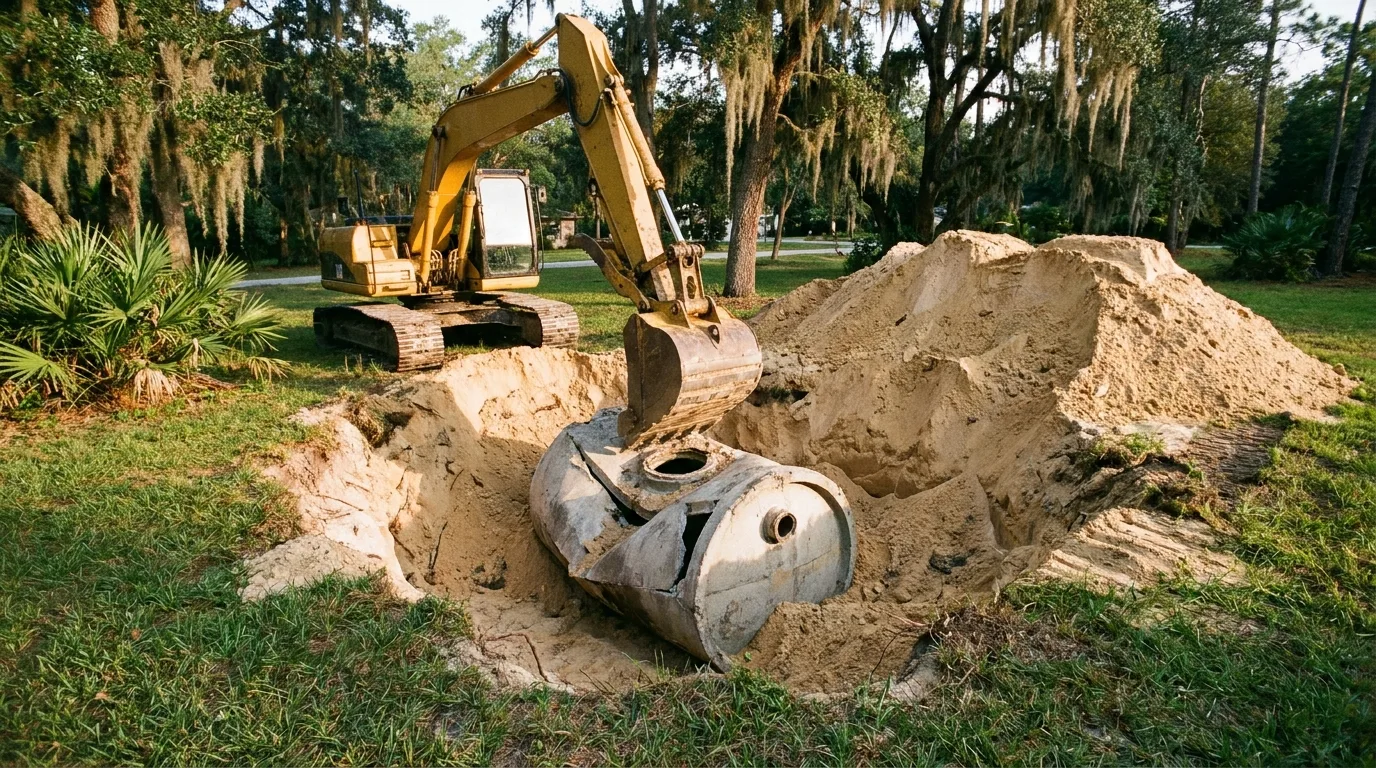 Properly abandoning an old septic tank after replacement