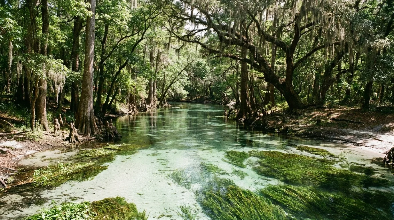 Rainbow Springs area near Dunnellon in a springs protection zone