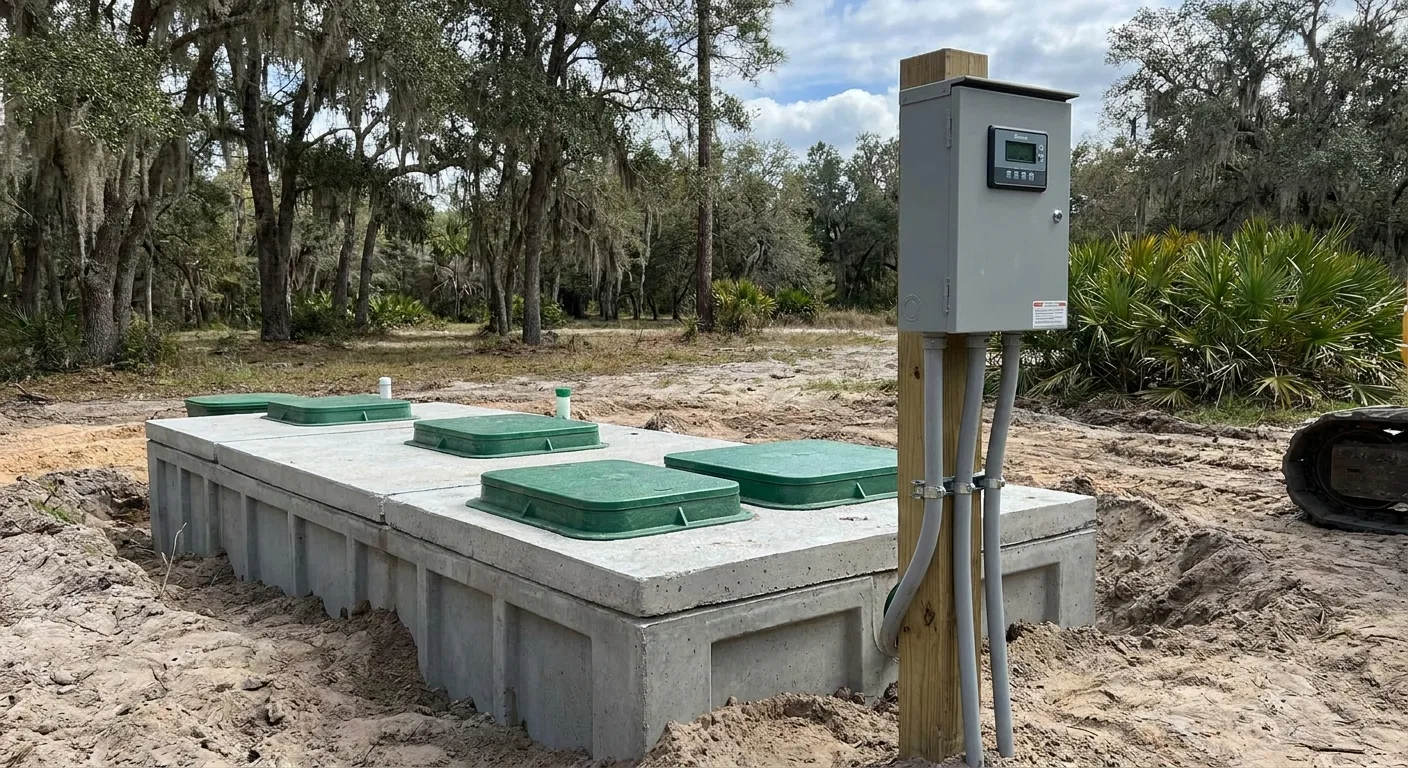 Enhanced nutrient reducing septic system installed in a springs protection area near Ocala