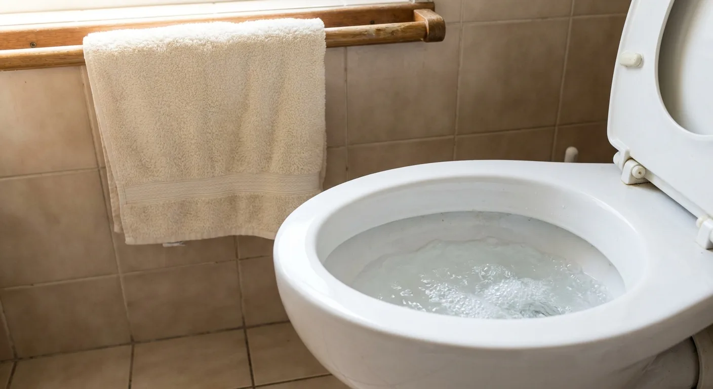 Gurgling toilet signaling a septic system problem in an Ocala FL home