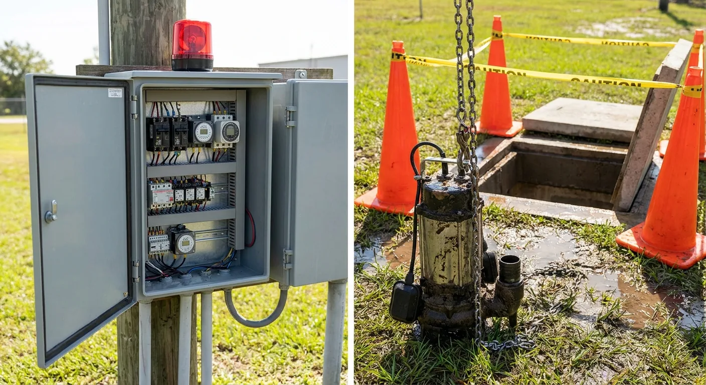 Lift station control panel and pump service in Marion County FL