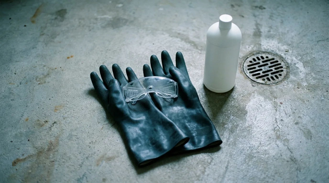 Chemical drain cleaner should not be used on a septic backup